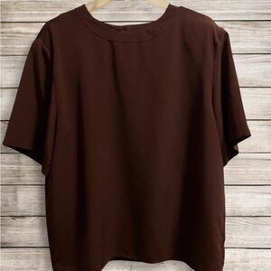Vintage Worthington Rich Brown Short Sleeve Top